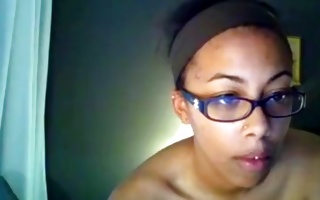 Eighteen and abashed ebony junior scenes nude in homemade alone porn
